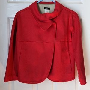 J. Crew Cropped Coral Blazer